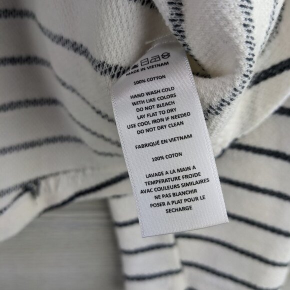 Paper Crane Cropped Striped Hoodie - Picture 4 of 5